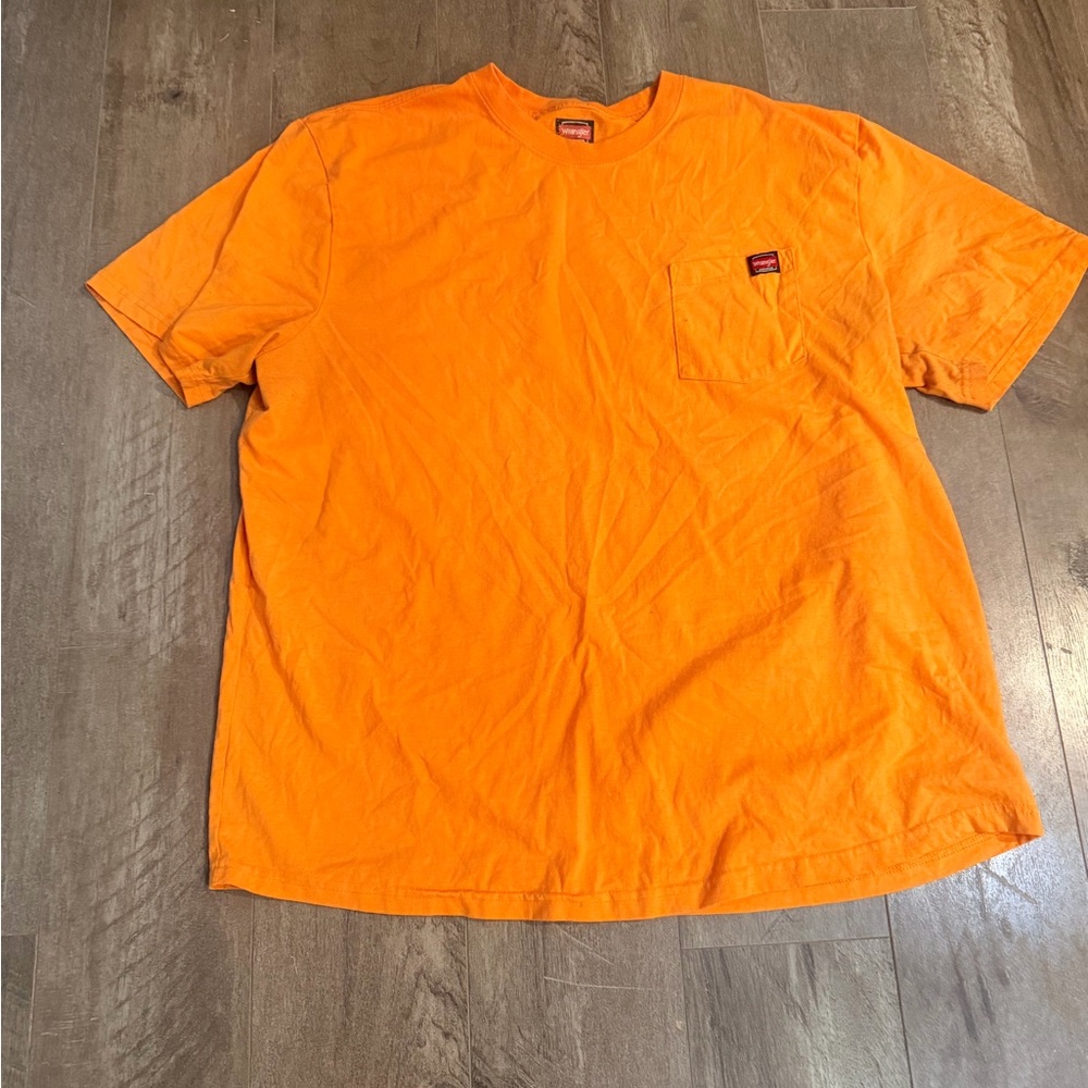 Wrangler Men's Orange Short Sleeve Tee